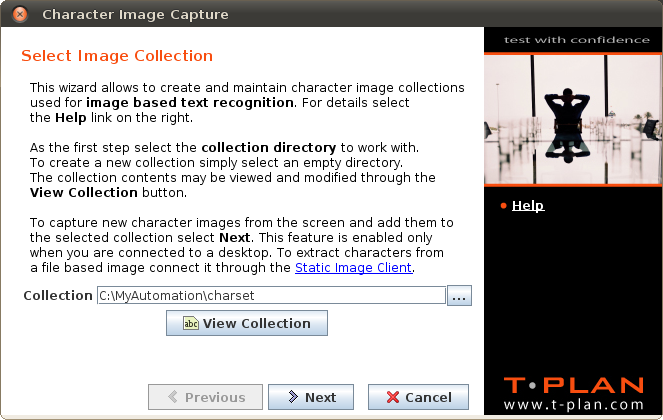 Select Image
      Collection screen