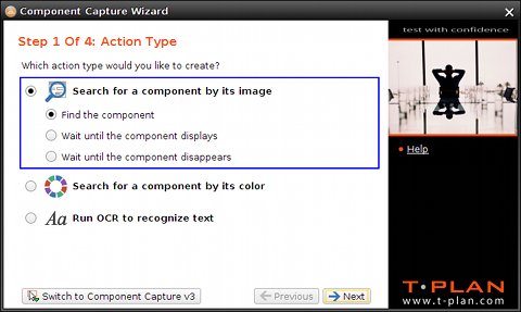 Component Capture Wizard - screen #1